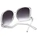 Women's Oversized Square Jackie O Cat Eye Hybrid Butterfly Fashion Sunglasses -...