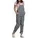 Dickies Women's Bib Overall 100% Cotton Denim with ScuffGard, Rinsed Hickory Stripe,...