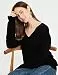 Kallspin Women's Cotton Pullover Sweater Relax Fit V Neck Long Sleeve Basic...