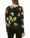 The Kooples Women's V-Neck Blouse with Sunflower Print, Navy Multi, 1