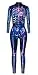JomeDesign Halloween Costumes for Women 3D Skeleton Cosplay Jumpsuit Bodysuit Galaxy Large