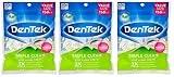 DenTek Triple Clean Floss Picks, No Break Guarantee, 150 Count, 3 Pack