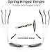 The Fresh Minimalist Small Rectangular Sunglasses Clear Eyewear Spring Hinge - Gift...