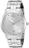 GUESS Women's U0634L1 Vintage Inspired Dressy Silver-Tone Watch