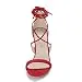 Allegra K Women's Open Toe Stiletto High Heel Lace-Up Sandals (Size US...