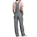 Dickies Women's Bib Overall 100% Cotton Denim with ScuffGard, Rinsed Hickory Stripe,...