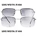 The Fresh Minimalist Small Rectangular Sunglasses Clear Eyewear Spring Hinge - Gift...