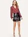 Milumia Women's Elegant Striped V Neck Long Sleeve Blouse High Low Hem...