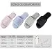 DL Open Toe Womens Slippers Indoor, Cozy Memory Foam House Slippers for...
