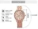 Zuperia Diamond Studded Analogue Watch with Rose Gold Dot Bracelet