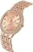 Zuperia Diamond Studded Analogue Watch with Rose Gold Dot Bracelet