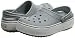 Crocs Men's and Women's Crocband Clog | Platform Shoes, Light Grey/Rose, 8