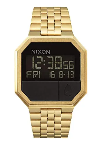 NIXON Re-Run A158. 100m Water Resistant Men’s Digital Watch (38.5mm Digital Watch Face. 13-18mm Stainless Steel Band)