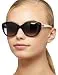 Kate Spade New York Women's Angeliq Cat-Eye Sunglasses, Black & Cream/Gray Gradient,...