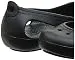 Crocs Women's Flats | Slip Resistant Work Shoes Ballet, Black, 10