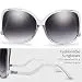 Women's Oversized Square Jackie O Cat Eye Hybrid Butterfly Fashion Sunglasses -...