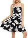 MSBASIC Women's Sleeveless Sundress Adjustable Strappy Summer Casual Solid/Tie Dye Dress