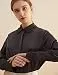 Escalier Women's Satin Silk Long Sleeve Button Down Shirt Casual Work Office...