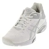 ASICS Women's Gel-Solution Speed 3 Tennis Shoe, White/Silver, 5 M US