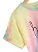 SweatyRocks Womens Tie Dye Letter Print Crop Top T Shirt,Muiticolor 1,Large =M