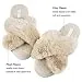 HALLUCI Women's Cross Band Soft Plush Fleece House Indoor or Outdoor Slippers...