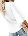 luvamia Women's V Neck Tops Ruffle 3/4 Sleeve Tie Knot Blouses Button...