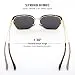 OLIEYE Vintage Oversized Shield Frame Women's Polarized Sunglasses Holiday Sunglasses for Women...