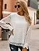 Blooming Jelly Womens Chiffon Blouses Elegant Lantern Long Sleeve Round Neck Tops...