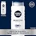 Nivea Men Sensitive 3-in-1 Body Wash, 16.9 Fl Oz (Pack of 3)