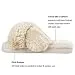 HALLUCI Women's Cross Band Soft Plush Fleece House Indoor or Outdoor Slippers...