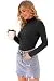 LAOLASI Women's Turtleneck Long Sleeve Slim Fit Casual Sexy Basic Bodysuit Daily...