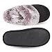 Jessica Simpson Women's Comfy Faux Fur House Slipper Scuff Memory Foam Slip...