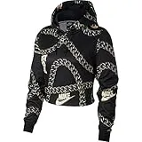 Nike Sportswear Icon Clash Women's Crop Top Hoodie CJ6305-010 Size XS