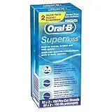 Oral-B Super Floss Pre-Cut Strands, Mint, 50 Count, Pack of 2