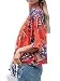Womens Tie Front Loose Short Sleeve V Neck Floral Blouses Chiffon Tops...