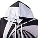 RAISEVERN Unisex Cool Hoodie Funny Drawstring Pullover Sweatshirts 3D Black and White...