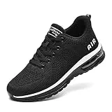 Lamincoa Womens Lightweight Walking Shoes Women’s Air Cushion Running Sneakers Non Slip Tennis Athletic Shoe for Gym Workout Sports Black 8.5