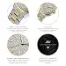 JBW Luxury Women's Cristal-34 J6383D 0.12 ctw 12 Diamond Two-Tone Wrist Watch...