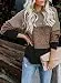 TIKSAWON Womens Sweaters Pullover Color Block Oversized Crewneck Sweaters Striped Long Sleeve...