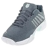 K-Swiss Women's Hypercourt Express 2 Wide Tennis Shoe (Stormy Weather/ICY Morn/White, 10)