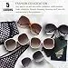 Women's Oversized Square Jackie O Cat Eye Hybrid Butterfly Fashion Sunglasses -...