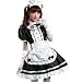 Colorful House Women's Cosplay French Apron Maid Fancy Dress Costume (Large, Black)
