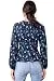Sugar Lips womens Wrap Blouse, Blue-multi, Medium US