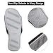 DL Open Toe Womens Slippers Indoor, Cozy Memory Foam House Slippers for...