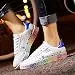 Sunhusing Women's Color Graffiti White Shoes Sports Shoes Running Shoes Men Women...