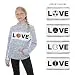 Basketball Hoodie- Love Sports Funnel Neck Sweatshirt Fanwear Player Girl's Gift