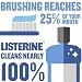 Listerine Healthy White Vibrant Multi-Action Fluoride Mouth Rinse, Foaming Anticavity Mouthwash For...