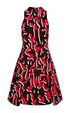 Proenza Schouler Shadow Print Dress (6) Black