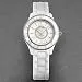 Dior VIII Automatic Diamond Dial White Ceramic Ladies Watch CD1235E3C002