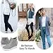 VANDIMI Women's Platform Wedge Sneakers Ankle Booties Grey Size 9